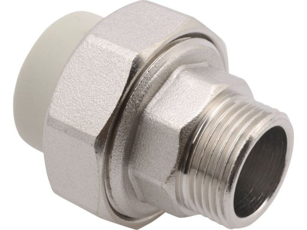 американка пп нар. 20х1/2", сер. fv plast (под заказ кратно коробкам) aa237020012 от BTSprom.by