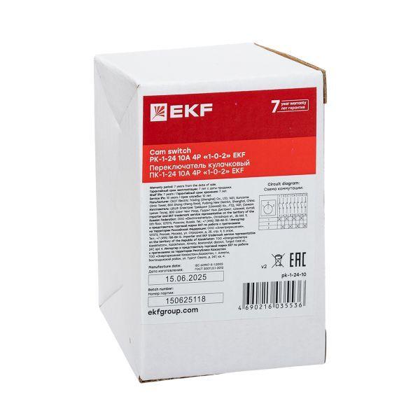  Переключатель кулачковый ПК-1-23 3П 63А "1-0-2" EKF pk-1-23-63 фото в каталоге от BTSprom.by