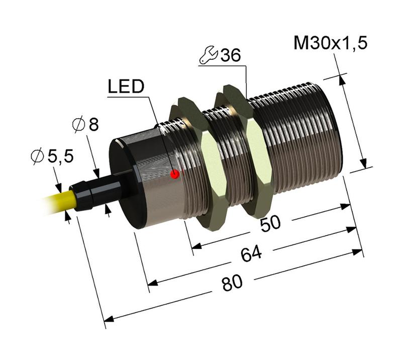 выключатель бесконтактный ps2-30m80-10b21-z (вб2.30м.80.10.2.1.z) мега-к a8010-80088207 от BTSprom.by
