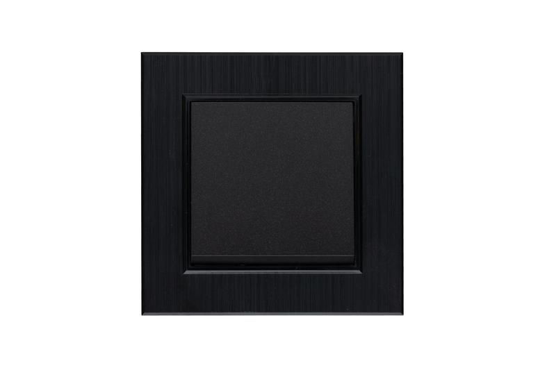 выключатель 1-клав. karea line star чер. makel 86054001 от BTSprom.by