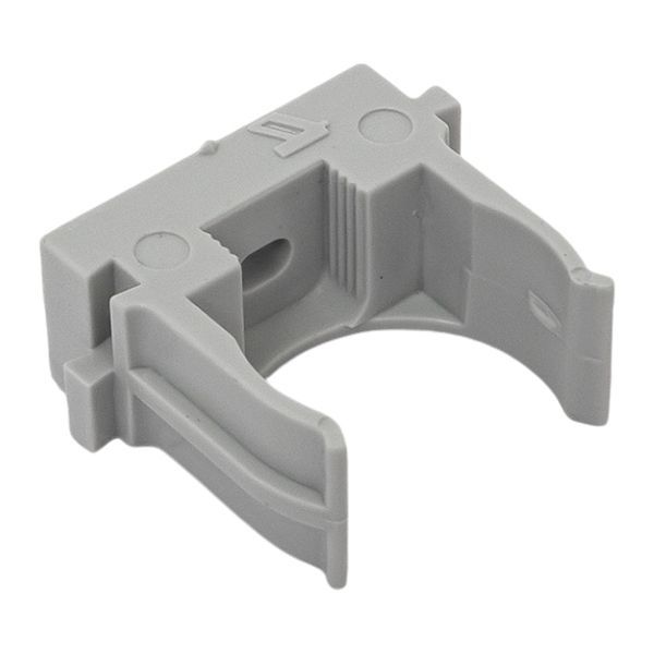  Держатель для труб (клипса) d25мм для монтажн. пистолета сер. (уп.100шт) Plast EKF derjp-z-25 фото в каталоге от BTSprom.by