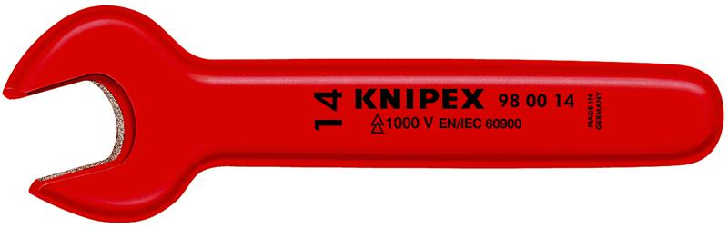 ключ гаечный рожковый метрический vde 1000в размер под ключ 17мм l-155мм диэлектрический knipex kn-980017 от BTSprom.by