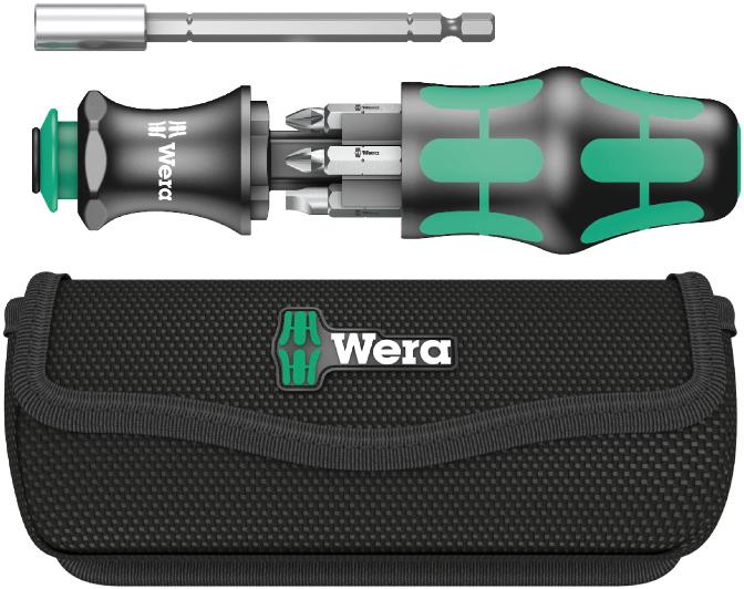 набор бит с отверткой-битодержателем kraftform kompakt 28 6 предметов wera we-134491 от BTSprom.by