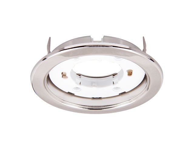 светильник светодиодный встраиваемый 6-15 вт pgx53 ip20 230в (глянц. никель) jazzway (106*39мм) 1016805 от BTSprom.by