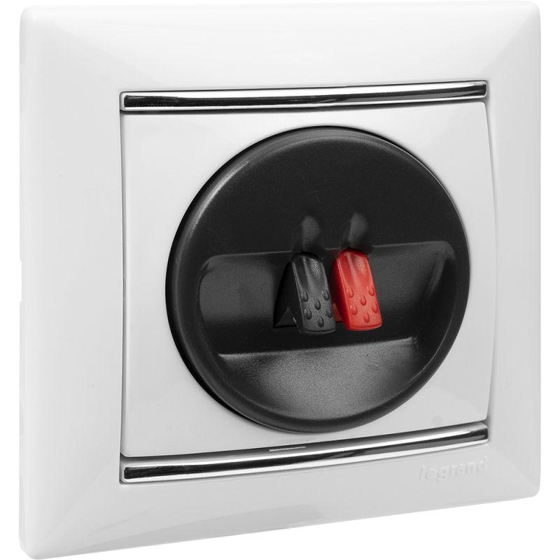  Розетка телевизионная одиночная TV СП Valena для динамиков механизм бел. Leg 774223 фото в каталоге от BTSprom.by