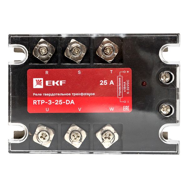  Реле твердотельное трехфазное RTP-25-DA PROxima EKF rtp-3-25-da фото в каталоге от BTSprom.by