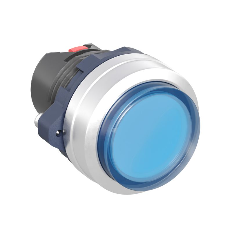 головка кнопки выпуклая прозрачная с фиксацией алюм. син. dkc m22p-cllba от BTSprom.by