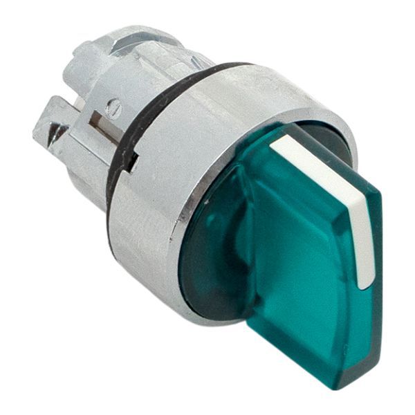  Механизм переключателя исполнительный XB4 IP65 на 2 положения с фиксацией с подсветкой с короткой ручкой зел. EKF XB4BD2FL-G-65 фото в каталоге от BTSprom.by