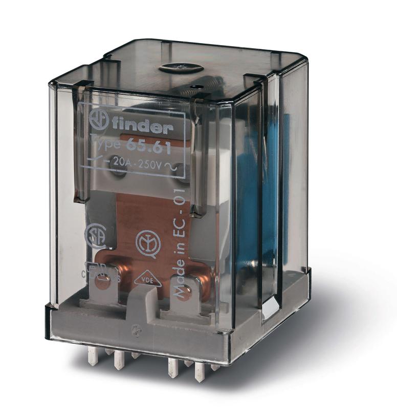 реле силовое электромеханич. монтаж на печатную плату раздвоен. выводы 1no 30а agcdo (зазор >/=3мм) 230в ac rti опции: нет finder 656182300300pas от BTSprom.by