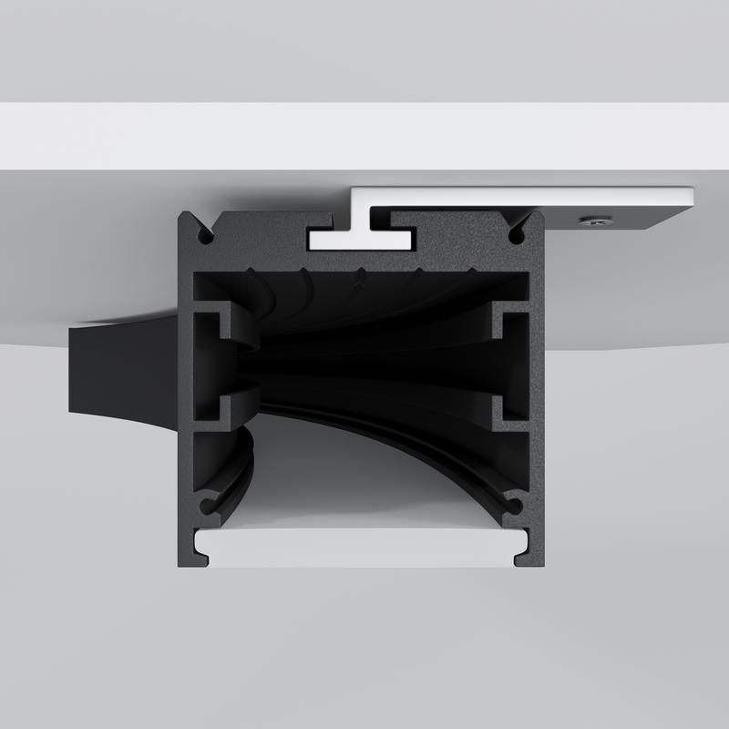  Профиль радиусный 35х35 d320мм 1/4 круга черн. Maytoni ALM-3535R-B-D-90град-0.3M фото в каталоге от BTSprom.by