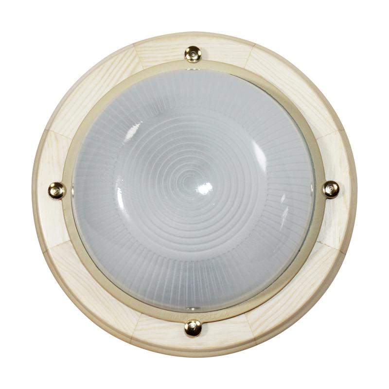  Светильник НПП 03-60-013 "Самарканд" 1301 60Вт E27 IP65 кругл. малый матов./корпус дерево сосна (инд. упак.) Элетех 1005500976 фото в каталоге от BTSprom.by