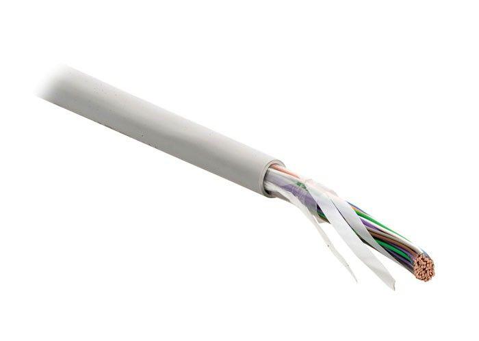 кабель витая пара u/utp кат.3 25 пар 26 awg ож solid pvc -20град.c -+60град.c uutp25-c3-s26-in-pvc-gy сер. hyperline 36545 от BTSprom.by