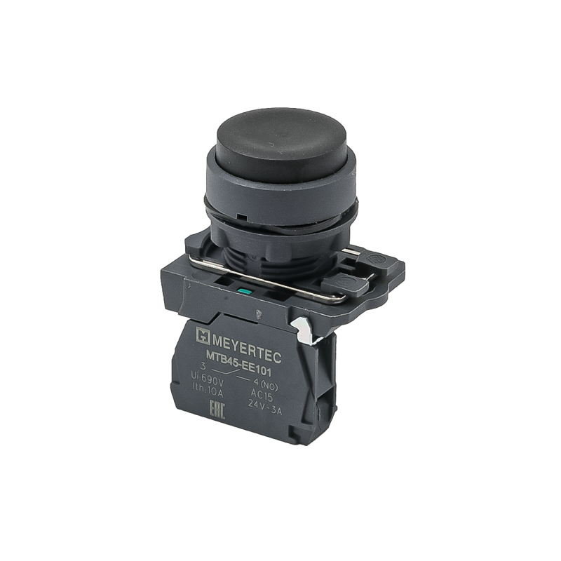 кнопка выступающая 1no ip65 пластик mtb5-al21 черн. овен 137231 от BTSprom.by