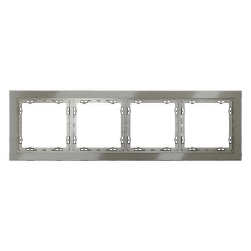 рамка 4-м s70 стеклян. шелк voltum vls110404 от BTSprom.by