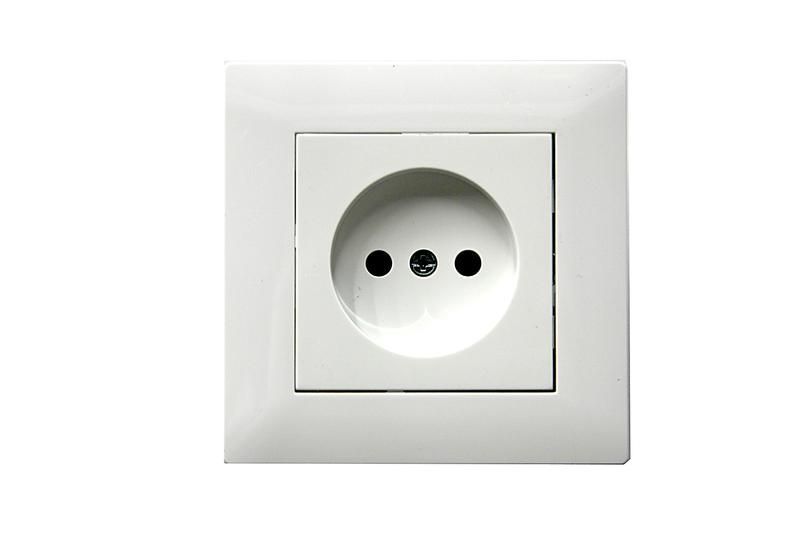 розетка 1-м karea rizz без заземл. керамика бел. makel 88001002 от BTSprom.by