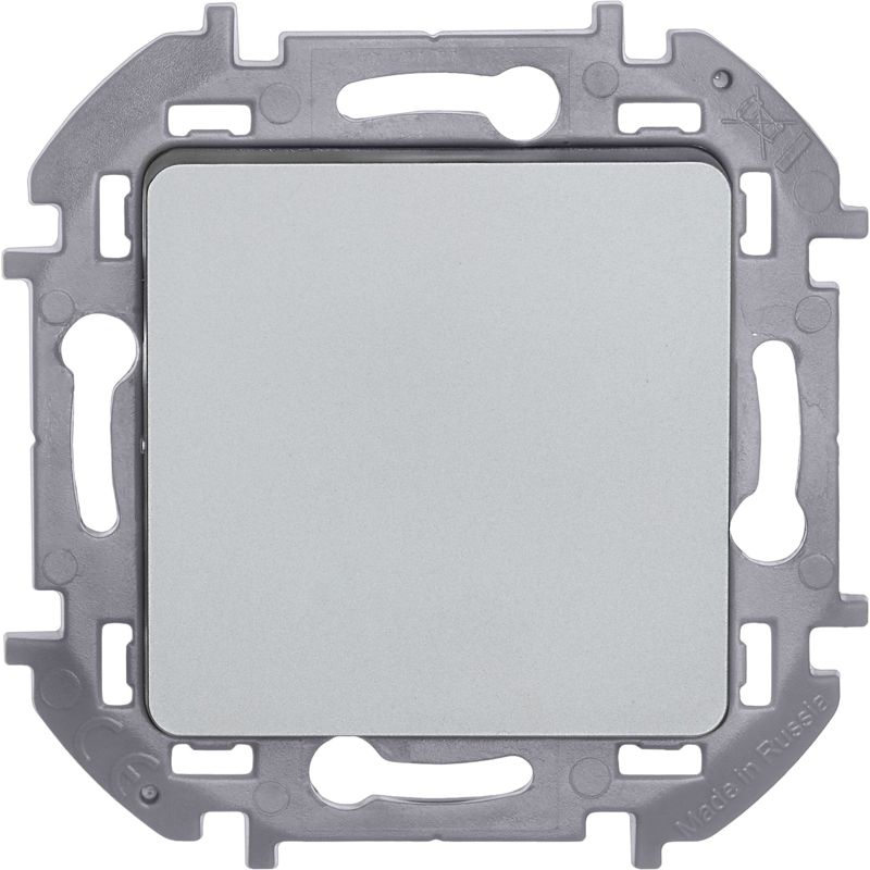  Выключатель кнопочный Inspiria 6А 250В без фиксации НО/НЗ механизм алюм. IEK 673692 фото в каталоге от BTSprom.by