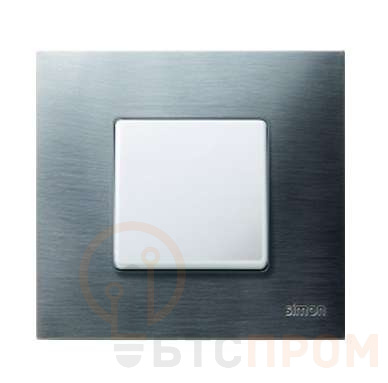 Рамка 1-м Simon27 Play нерж. сталь Simon 2700617-042 фото в каталоге от BTSprom.by  Рамка 1-м Simon27 Play нерж. сталь Simon 2700617-042 фото в каталоге от BTSprom.by