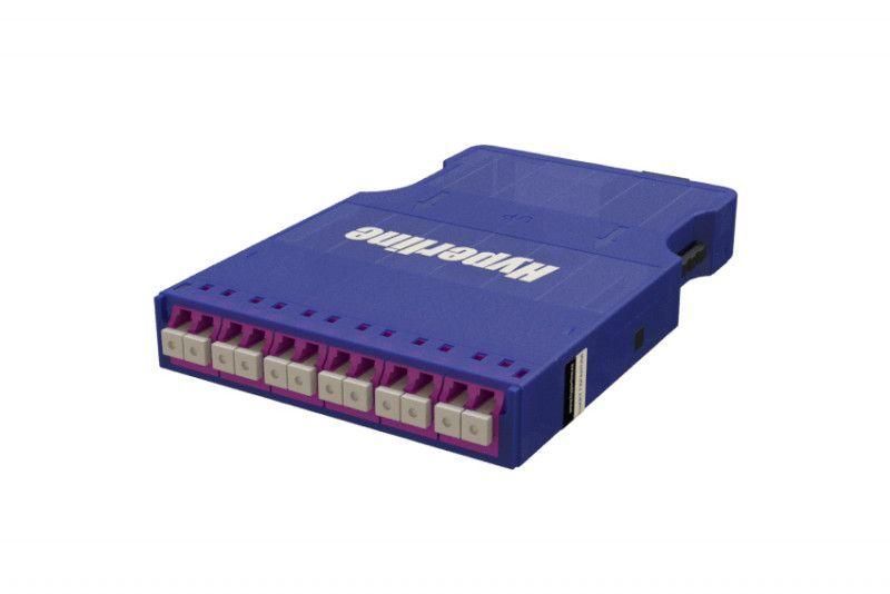 кассета pptr-css-1-6хdlc-mm/mg-bl (для опт. претерм. решений) 6 дуплексных портов lc/pc для многомод. кабеля син. корпус/маджента порты hyperline 236813 от BTSprom.by