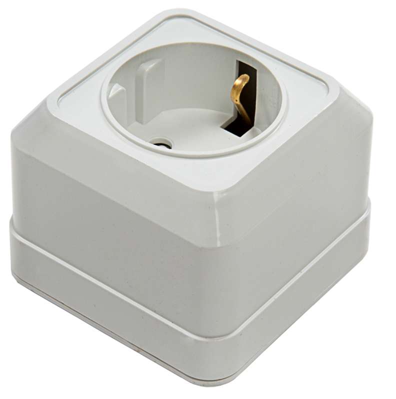 розетка 1-м bolleto защ. шторки с заземл. накл. 7028х бел. asd / in home 4690612000954 от BTSprom.by