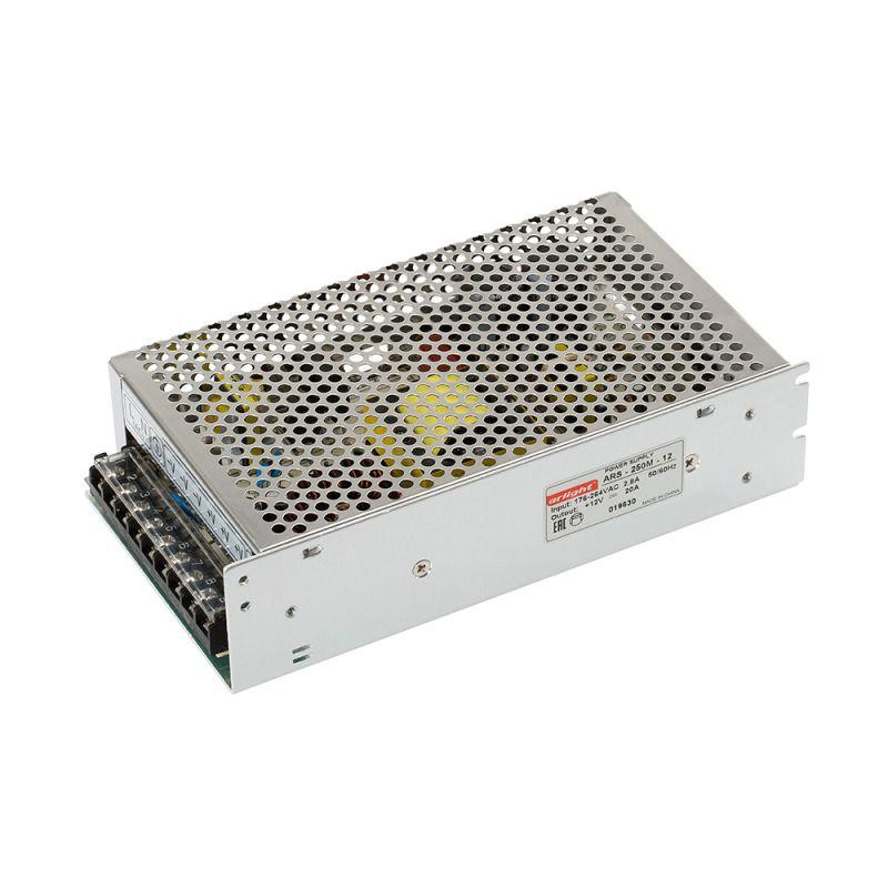 блок питания hts-250m-12 12в 20а 240вт ip20 сетка 3 года arlight 020819 от BTSprom.by
