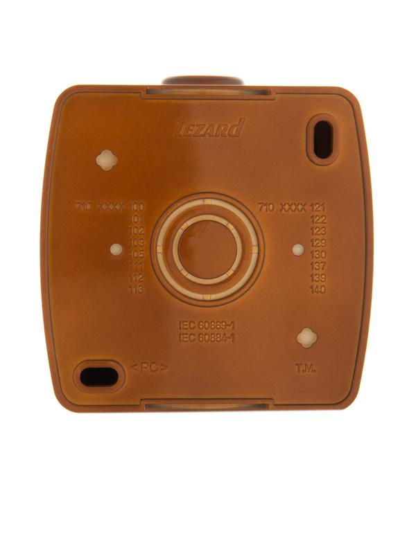  Розетка 1-м ОП Nata 16А IP20 с заземл. с защ. крышкой керамика сосна LEZARD 710-0800-123 фото в каталоге от BTSprom.by