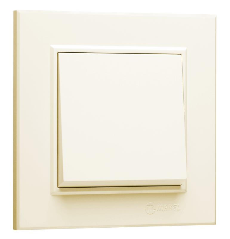 выключатель 1-кл. сп karea 10а ip20 крем. makel 56010001 от BTSprom.by