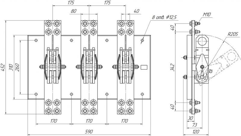  Рубильник Р-3545 2000А Электрофарфор ЦБ-00001969 фото в каталоге от BTSprom.by