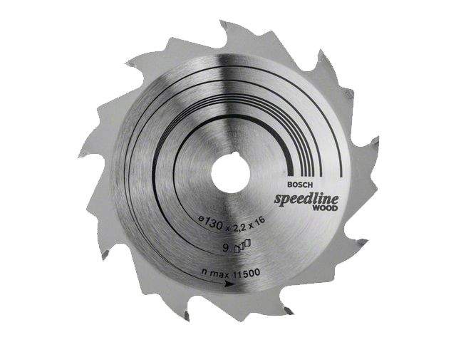 диск пильный 130х16 мм 9 зуб. по дереву speedline wood bosch (переменный зуб) 2608640774 от BTSprom.by