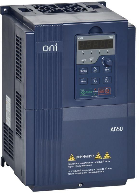 преобразователь частоты a650 380в 3ф 18.5квт 37а m oni a650-33e18tm от BTSprom.by