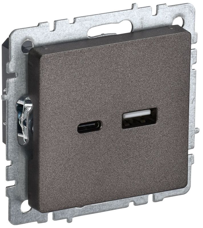 розетка brite usb a+c 18вт рю11-1-бртб механизм бронза iek br-u22-018-k45 от BTSprom.by