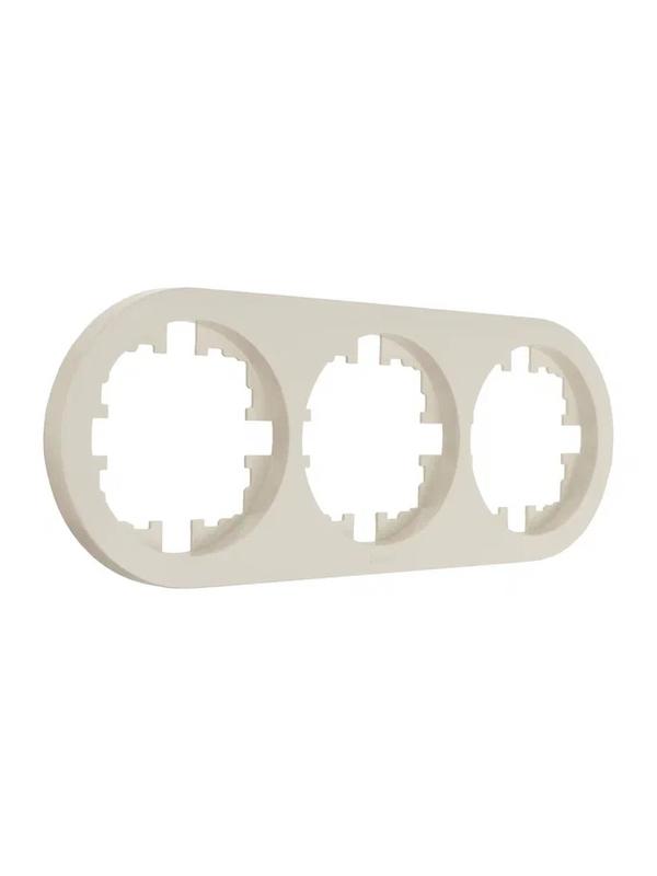  Рамка 3-м OSEN горизонт. круглая сл. кость LEZARD 744-9000-148 фото в каталоге от BTSprom.by