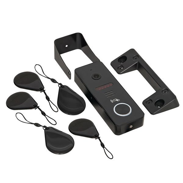  Видеопанель вызывная CPV-02 1000TVL IP65 со считыв. ключей 4пр. черн. EKF int-cpv-02 фото в каталоге от BTSprom.by