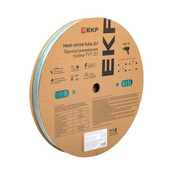трубка термоусадочная тут нг 20/10 зел. (уп.100м) ekf tut-20-j от BTSprom.by