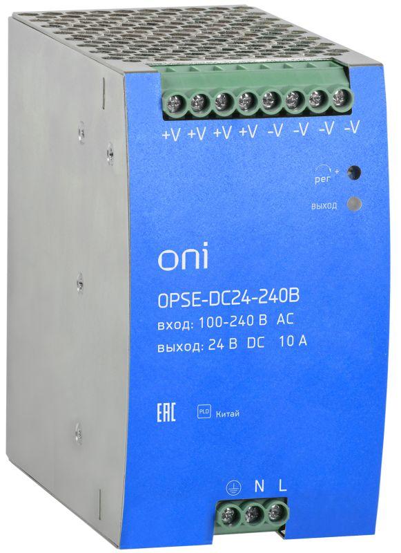 блок питания opse 220в ac/24в dc 240вт oni opse-dc24-240b от BTSprom.by