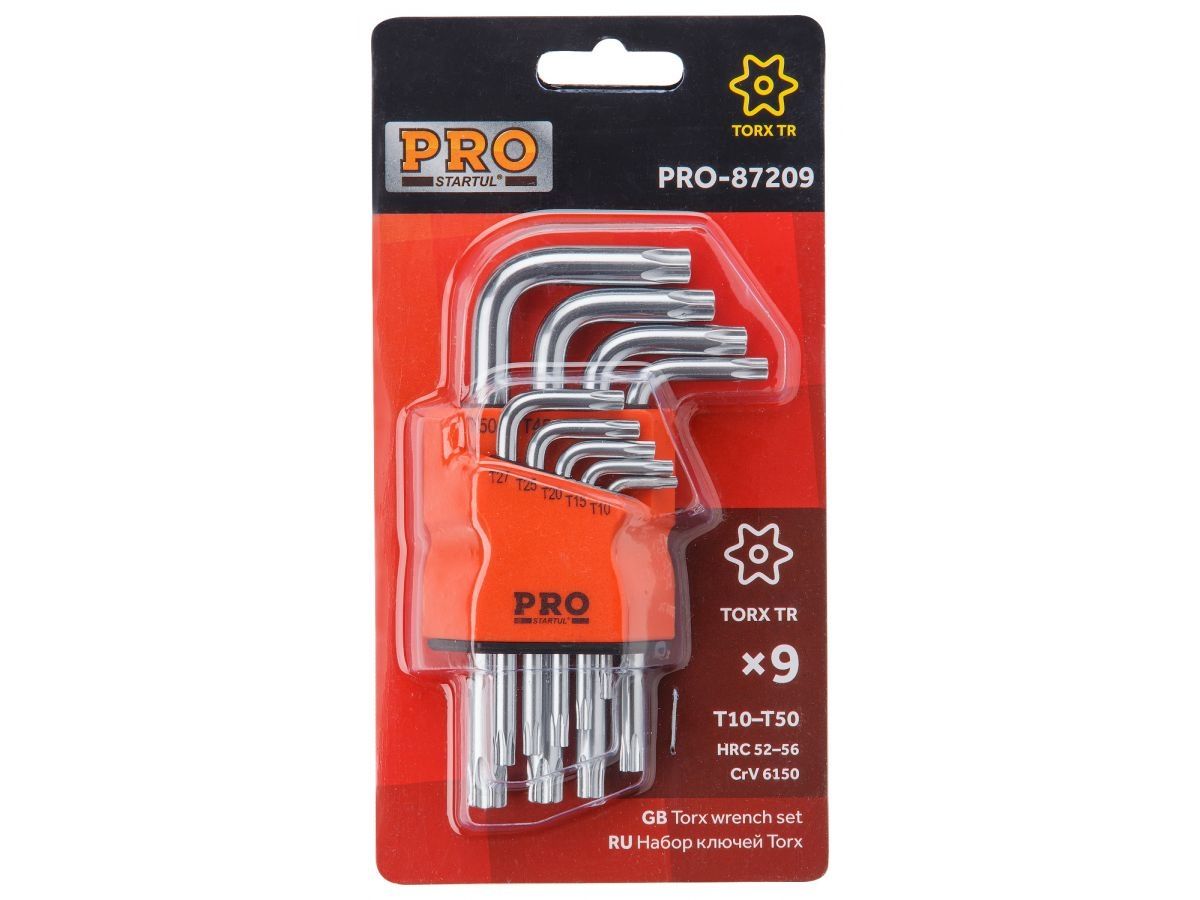  Набор ключей Torx T10-T50 9шт коротк. PRO STARTUL (PRO-87209) PRO-87209 фото в каталоге от BTSprom.by