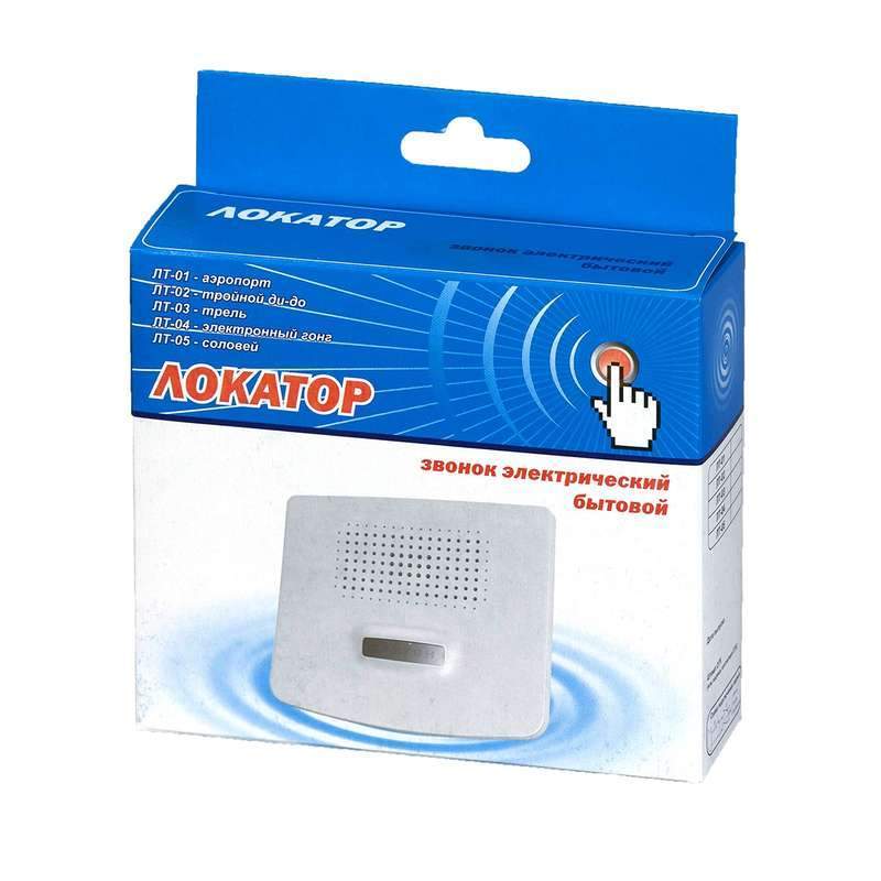  Звонок проводной Локатор электрон. гонг 220В 80-90дБА бел. Тритон ЛТ-04 фото в каталоге от BTSprom.by