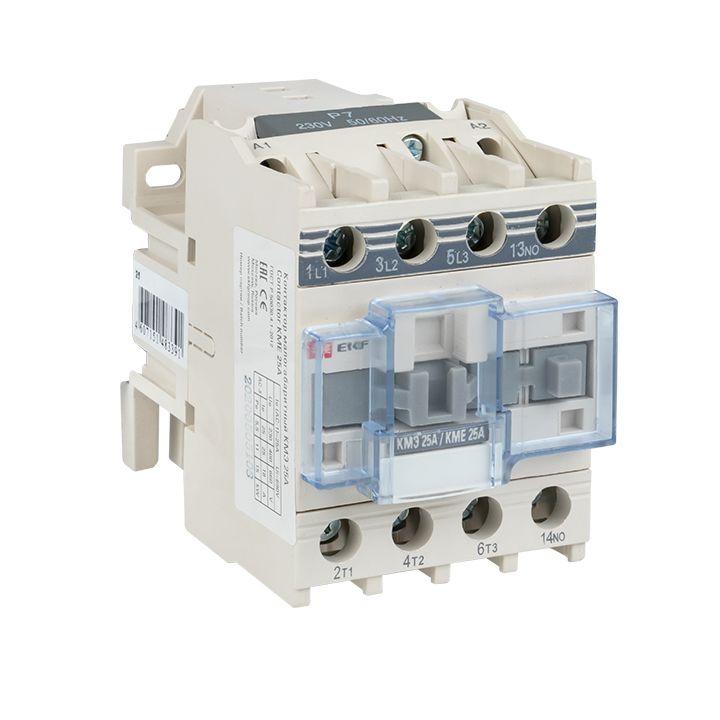 контактор кмэ 25а кат. 220в ac 1нз ekf ctr-s-25-220-nc от BTSprom.by
