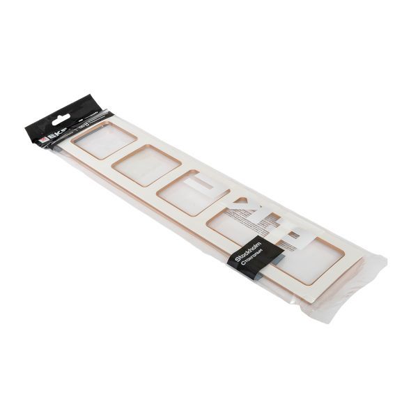  Рамка 5-м Стокгольм бел. с линией цвета шампань EKF EAM-G-306-20 фото в каталоге от BTSprom.by