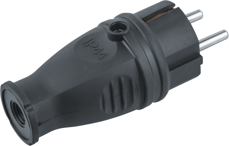  Вилка прямая 61 368 NCA-PLR02-16A-E-IP44-BL с заземл. каучук черн. Navigator 61368 фото в каталоге от BTSprom.by