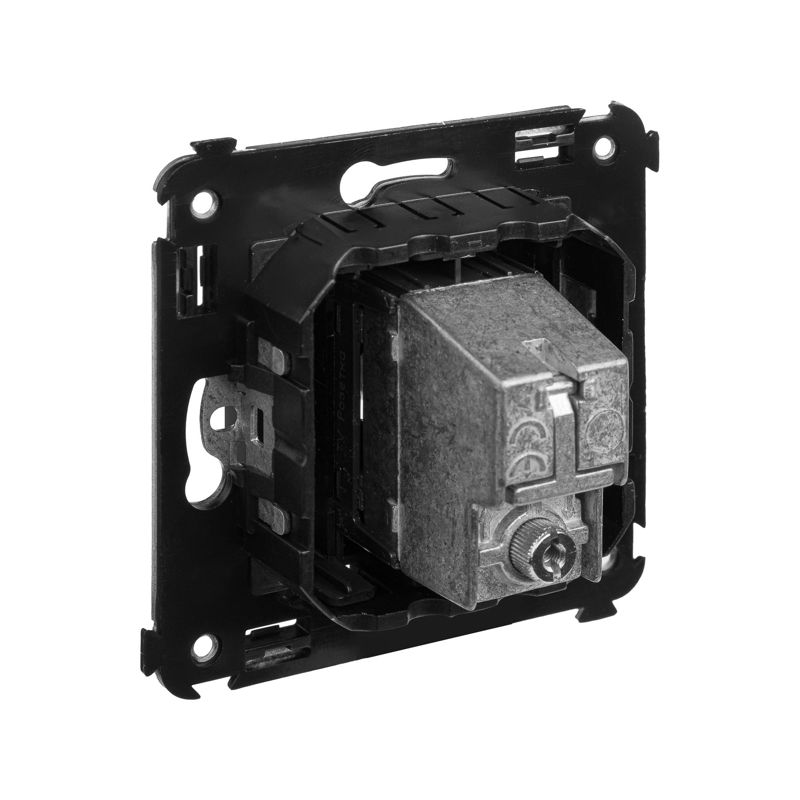  Розетка телевизионная проходная TV СП Avanti "Черный матовый" DKC 4412513 фото в каталоге от BTSprom.by