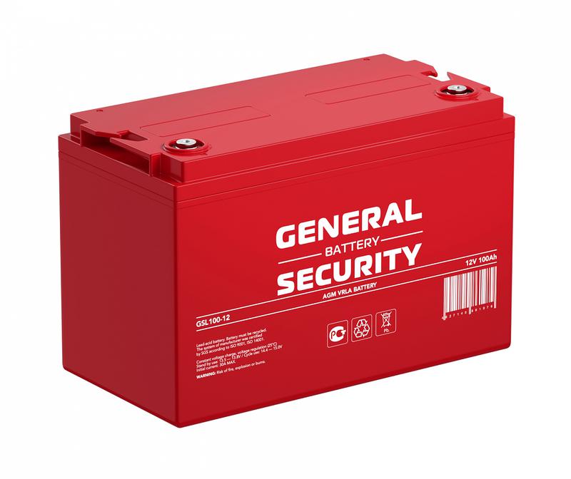 Аккумулятор 12В 100А.ч General Security GSL100-12 фото в каталоге от BTSprom.by