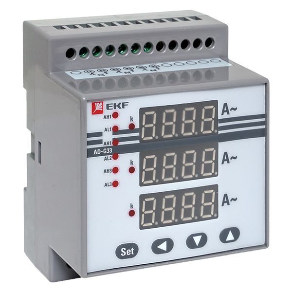 амперметр цифровой ad-g33 3ф на din ekf ad-g33 от BTSprom.by