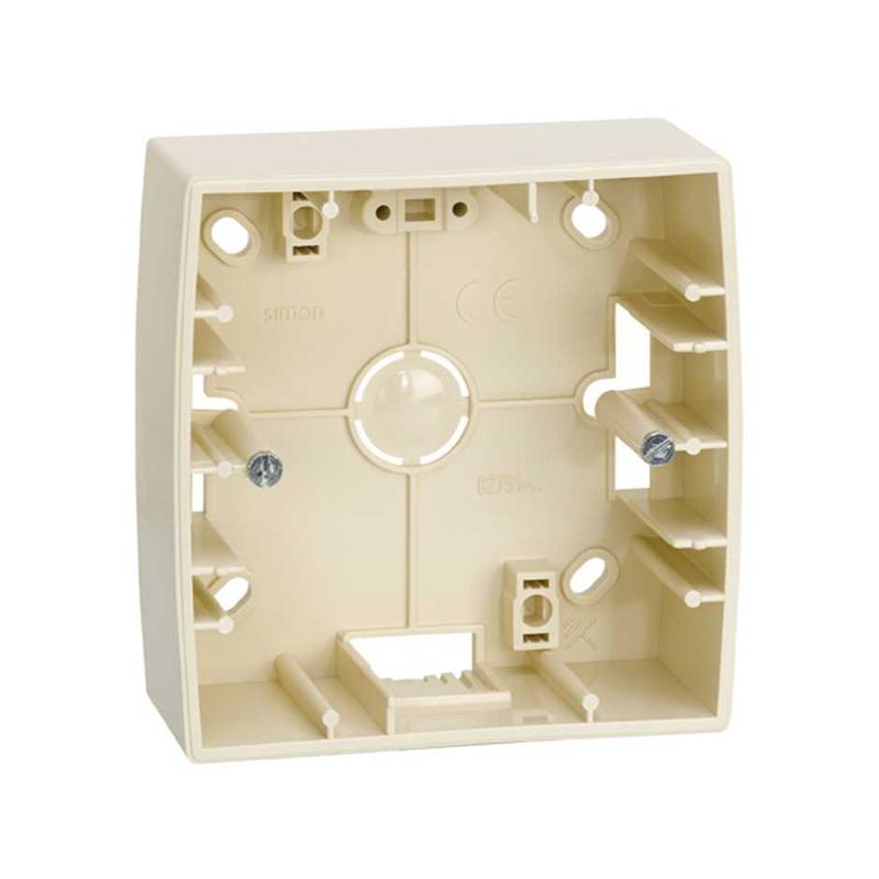 коробка наружной установки 1-м 89х89х37мм simon82 сл. кость 82751-31 от BTSprom.by