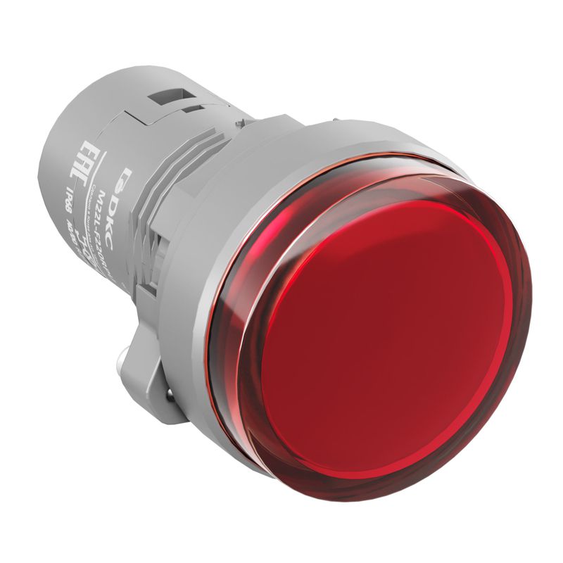 лампа сигнальная со встроенным диодом 220в зажим push-in красн. dkc m22l-f220rpu от BTSprom.by