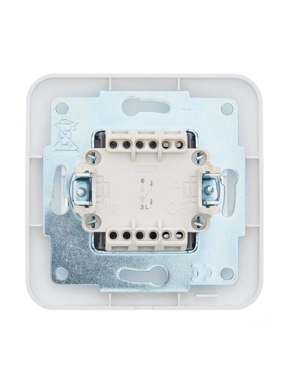  Выключатель 1-кл. 1п СП ASTI 10А IP20 в сборе бел. LEZARD 7081-0202-100 фото в каталоге от BTSprom.by