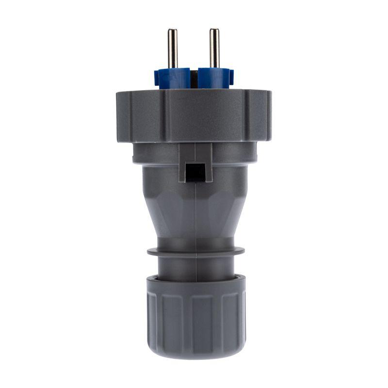  Вилка прямая влагозащищенная 2P+РE 16А IP68 Rexant 111-013 фото в каталоге от BTSprom.by