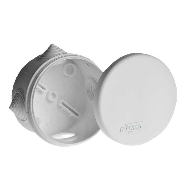коробка распределительная оп 70х50мм ip55 бел. ruvinil 67020б от BTSprom.by