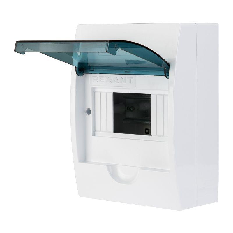  Бокс ЩРН-П-6 IP41 пластик. бел. Rexant 11-0306 фото в каталоге от BTSprom.by