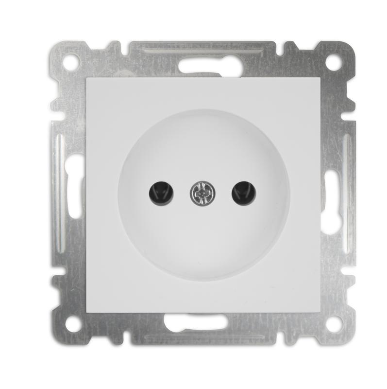 розетка 1-м сп karea 10а ip20 без заземл. керамика механизм бел. makel 57001002 от BTSprom.by