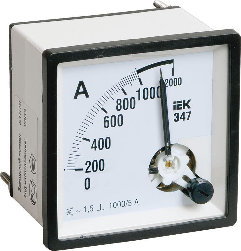 амперметр э47 72х72мм 2000/5а кл. точн. 1.5 iek ipa10-6-2000-e от BTSprom.by